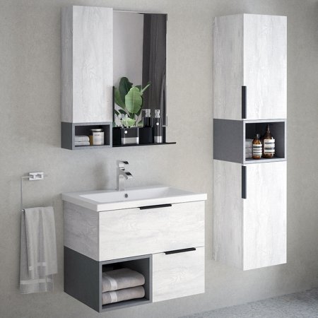 Пенал подвесной Графит серый 158х35х30см Пенал подвесной Графит серый 158х35х30см