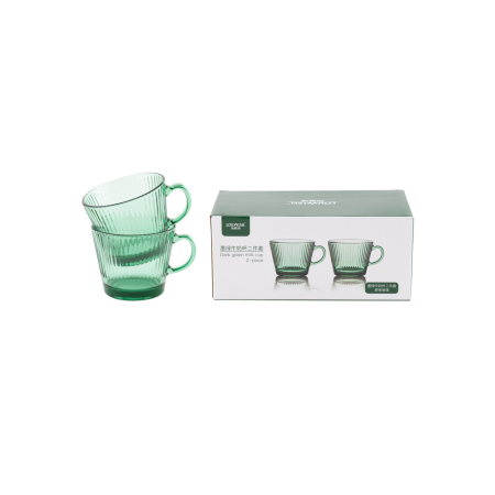 Кружка Emerald, 410 мл, стекло цвет зеленый