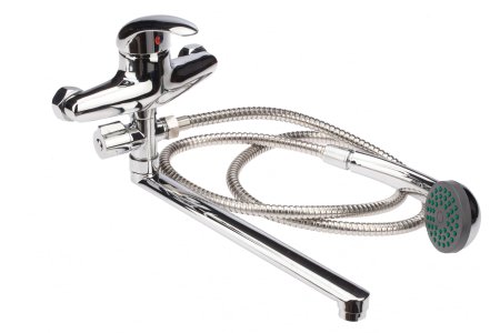 Смеситель для ванны Omega 3307Н1 хром с душевым гарнитуром