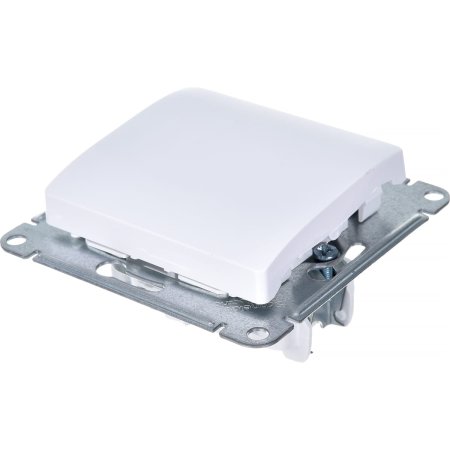 Выключатель встраиваемый Schneider Electric Glossa 1 кл. белый, без подсветки, арт. GSL000111