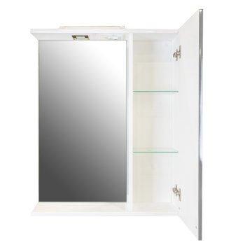 Шкаф-зеркало подвесной Азур 80х65х16см белый