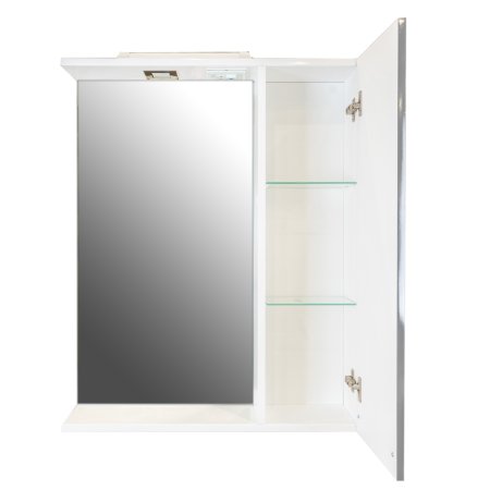Шкаф-зеркало подвесной Азур 80х65х16см белый