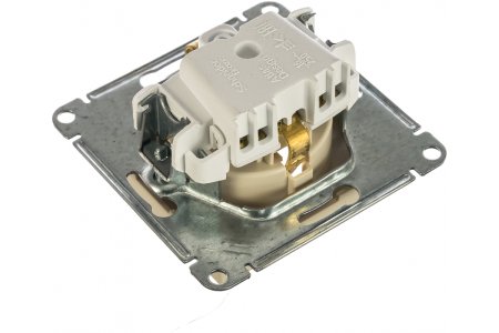 Розетка силовая одноместная встраиваемая Schneider Electric AtlasDesign с заземлением, цвет алюминий, арт. ATN000343