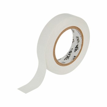 Изолента ПВХ Kranz 15мм*20м белая, до 6000В