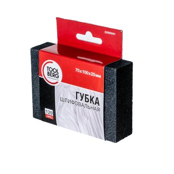 Губка шлифовальная 100х70х25 мм Р120 PQTools