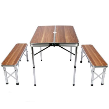 Комплект складной мебели стол, 2 скамьи