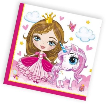 Салфетки бумажные Art Bouqet Милая принцесса 33х33см 20шт