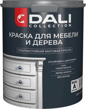 Краска Dali Collection акриловая для мебели белая 0,85 л матовая
