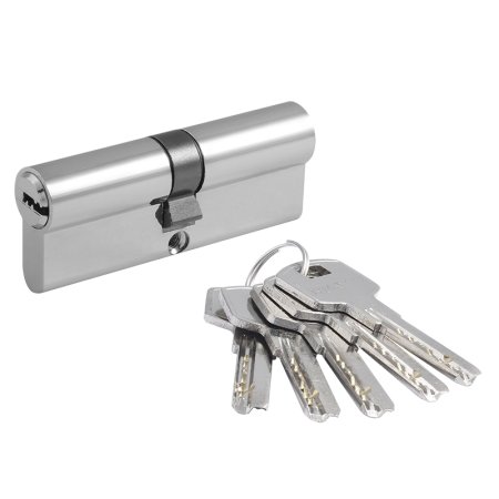 Механизм цилиндровый ключ/ключ хром 80х17мм