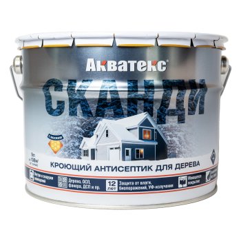 Антисептик Акватекс Сканди декоративный основа С 9 л