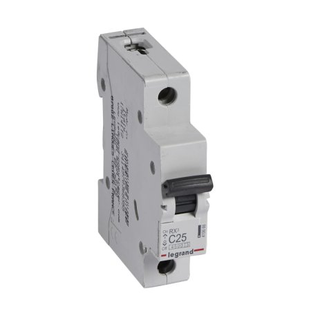 Автоматический выключатель Legrand Rx3 1P 25А хар-ка C 4,5кА арт.419666