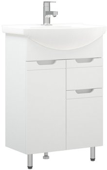 Тумба напольная Лея 80х60х42см цвет белый