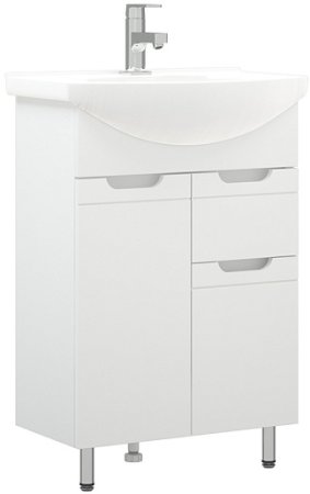 Тумба напольная Лея 80х60х42см цвет белый