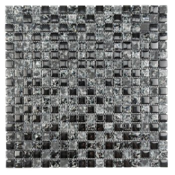 Мозаика Wet asphalt черный x05