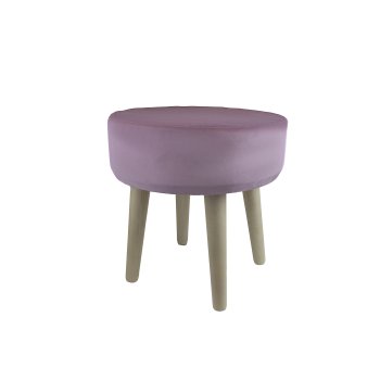 Пуф Моно лиловый, форма круг 36х36х36 см