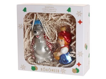 Набор елочных украшений Сказка 5х11см цвет мультиколор 2шт