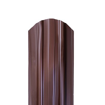 Штакетник шоколадно-коричневый RAL8017 1500х118х0,45 мм