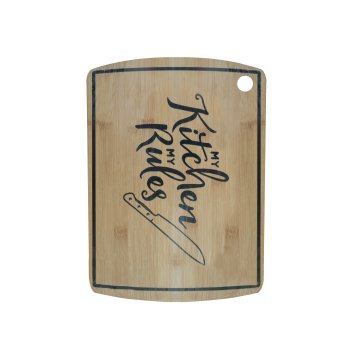 Доска разделочная подвесная 33х23см 10мм бамбук цвет коричневый