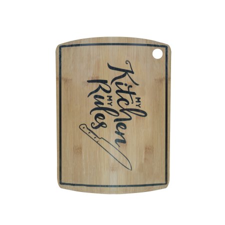 Доска разделочная подвесная 33х23см 10мм бамбук цвет коричневый