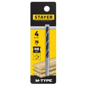 Сверло по дереву STAYER 2942-070-04_z01 4 мм 70мм 1шт