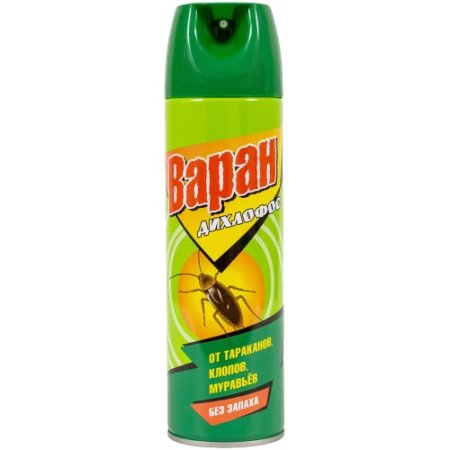 Дихлофос от тараканов 440 мл, в упак.1 шт. Варан Дихлофос от тараканов 440 мл, в упак.1 шт. Варан