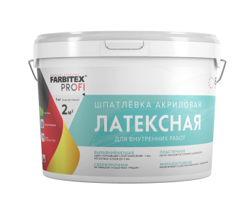 Шпатлевка ABC-Farben FARBITEX PROFI латексная белая 3 кг