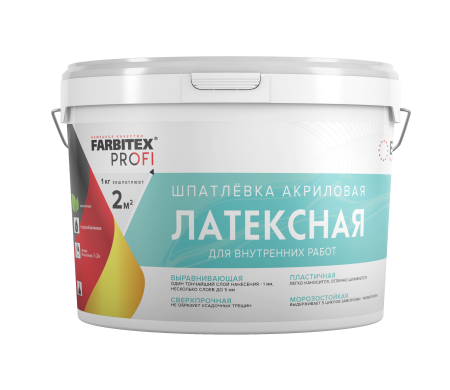 Шпатлевка ABC-Farben FARBITEX PROFI латексная белая 1,5 кг