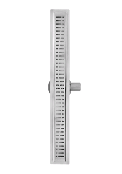 Трап линейный прямой  600х70х50мм хром