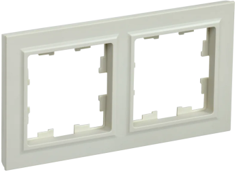 Рамка IEK Brite 2 поста, цвет бежeвый, арт. BR-M22-K10