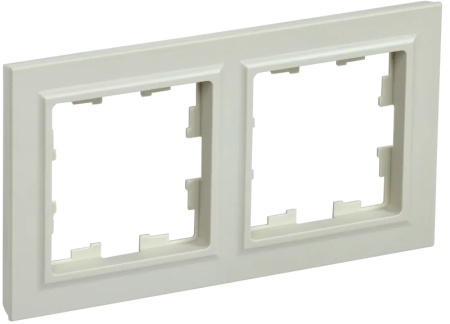 Рамка IEK Brite 2 поста, цвет бежeвый, арт. BR-M22-K10