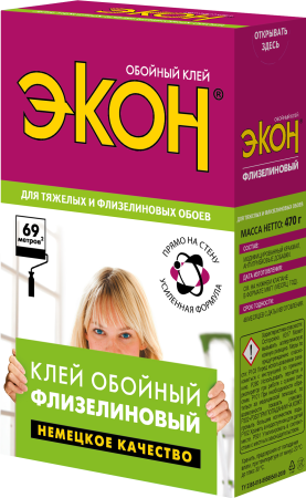 Клей для обоев ЭКОН Флизелиновый 470 г