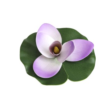 Цветок водоплавающий ДоброСад Кувшинка Экзотик 15см фиолетовый