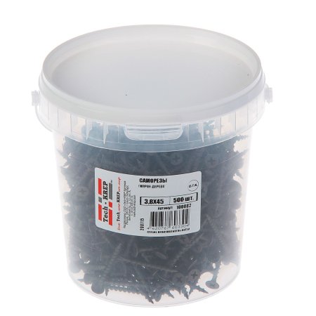 Саморез по дереву 3,8х45 мм фосфатированный  500 шт.