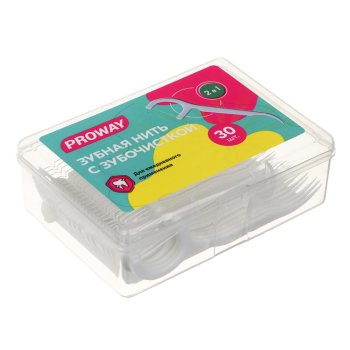 Зубочистки зубная нить 30шт пластик