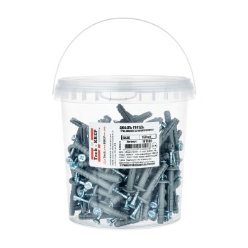 Дюбель распорный 6х40 мм 150 шт полипропиленовый с грибовидным бортиком