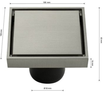 Трап вертикальный прямой  100х100х50мм Трап вертикальный прямой  100х100х50мм