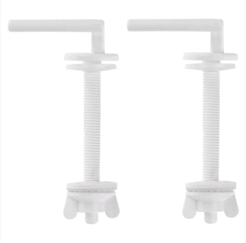 Крепление для сиденья унитаза MasterProf 10мм 2 шт цвет белый