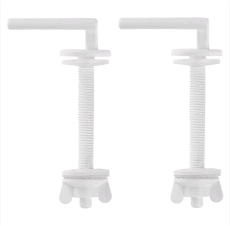 Крепление для сиденья унитаза MasterProf 10мм 2 шт цвет белый