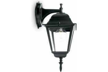 Светильник садово-парковый настенный Feron 4102/PL4102 черный E27 1х60Вт