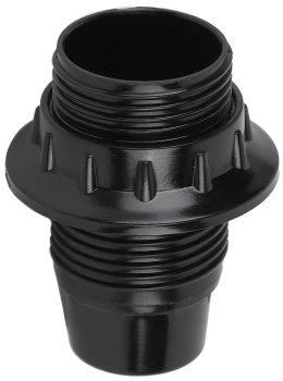 Патрон подвесной ЭРА E14 черный карболитовый с кольцом