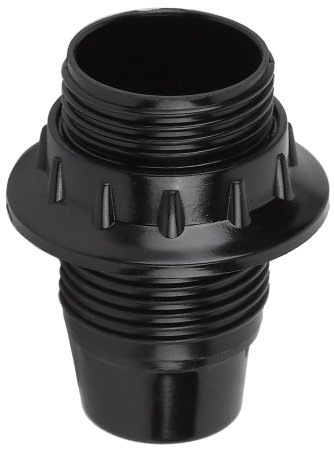 Патрон подвесной ЭРА E14 черный карболитовый с кольцом