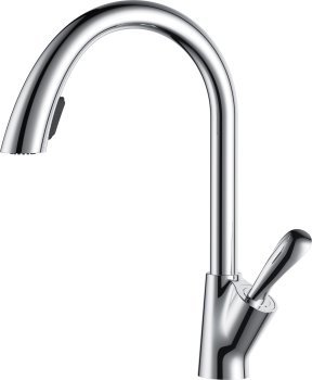 Смеситель для кухни с вытяжным изливом D&K DA1032541 хром