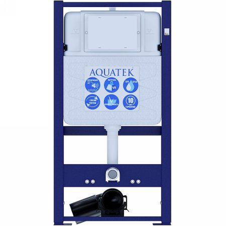 Инсталляция AQUATEK Standart для подвесных унитазов ширина 500 мм