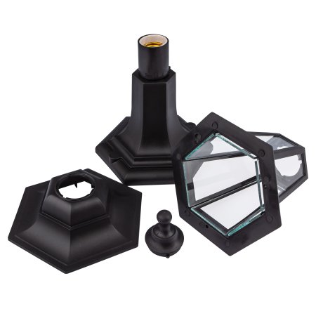 Светильник садово-парковый напольный ЭРА НТУ 06 "Оскар 1" черный E27 1х60Вт