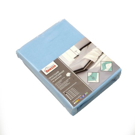 Простыня Belezza 200х200 см хлопок голубой