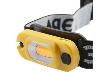 Фонарь светодиодный налобный ЭРА 3Вт Ультра черный/желтый