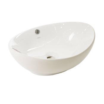 Раковина KIROVIT Гамма фарфор 560мм овальная цвет белый