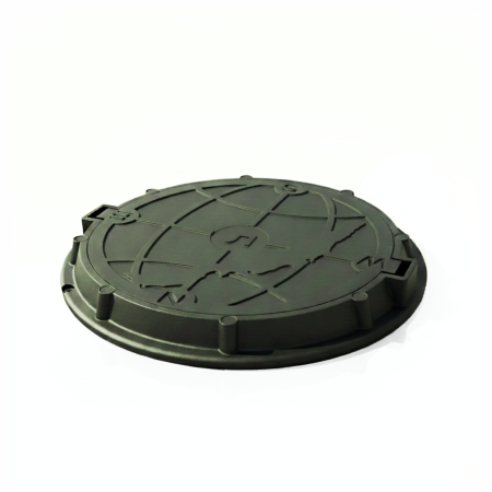 Люк канализационный тип Л 765/580/65/25 мм зеленый