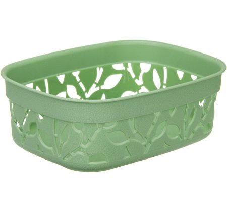 Корзина универсальная Флора 18,5х14х6,5см цвет зеленый