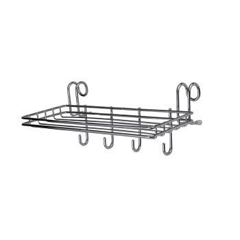 Полка для специй AN52-136 цельный цвет хром 25см 100 мм 1 шт